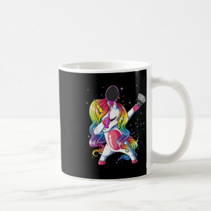 Mug Dabbing Unicorn Jouer Badminton Joueur Lover Mat