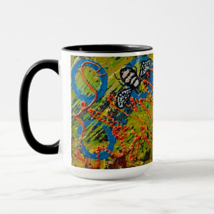 Mug d'abeilles Abstraites