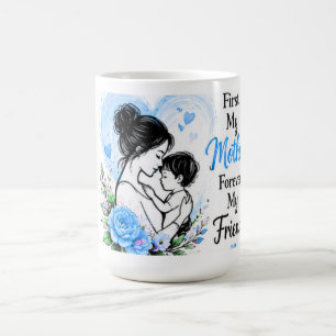 Mug D'abord ma mère pour toujours ma fleur bleue flora