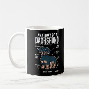 Mug Dachshund Anatomie drôle chien