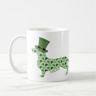 Mug Dachshund Avec Casquette de la Saint Patrick