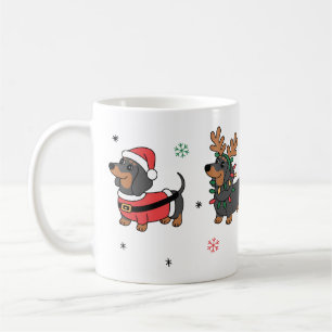 Mug Dachshund Chien de Noël
