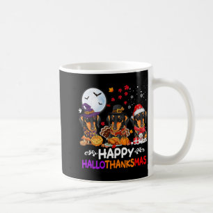 Mug Dachshund Chien Noël Joyeux Hallothankmas Merci
