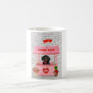Mug Dachshund Chien Valentine's Day Kissing Booth