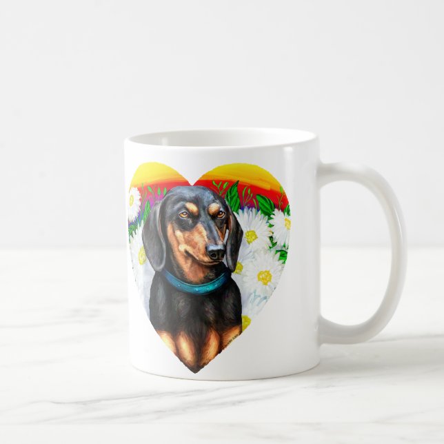 Mug Dachshund Daisy Patch B&T (Droite)
