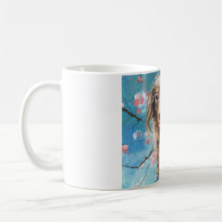 Mug Dachshund de longue date en fleurs de cerisiers