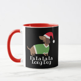 Mug Dachshund de Noël drôle