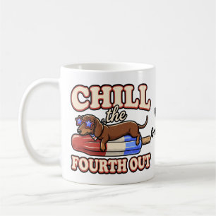 Mug Dachshund drôle 14 juillet Faites passer le quatri