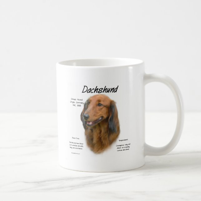 Mug Dachshund (longhair) Conception de l'histoire (Droite)