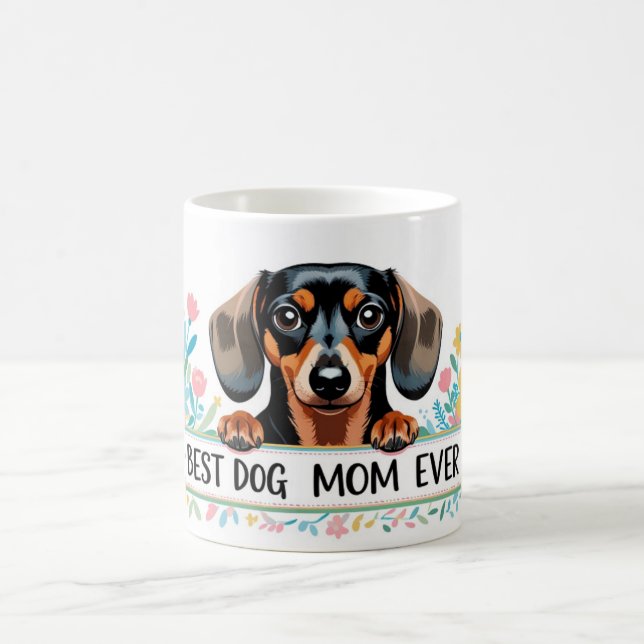 Mug Dachshund Meilleure maman chien jamais (Centre)