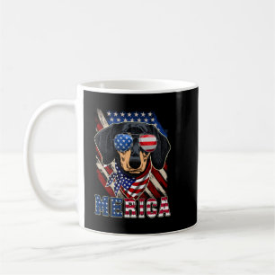 Mug Dachshund Merica 4 juillet