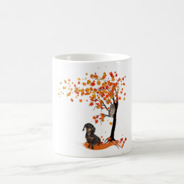 Mug Dachshund Owl Et Fall Tree Dachshund Lover Automne