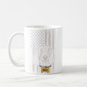 Mug Dachshund, patriote américain Chien du drapeau