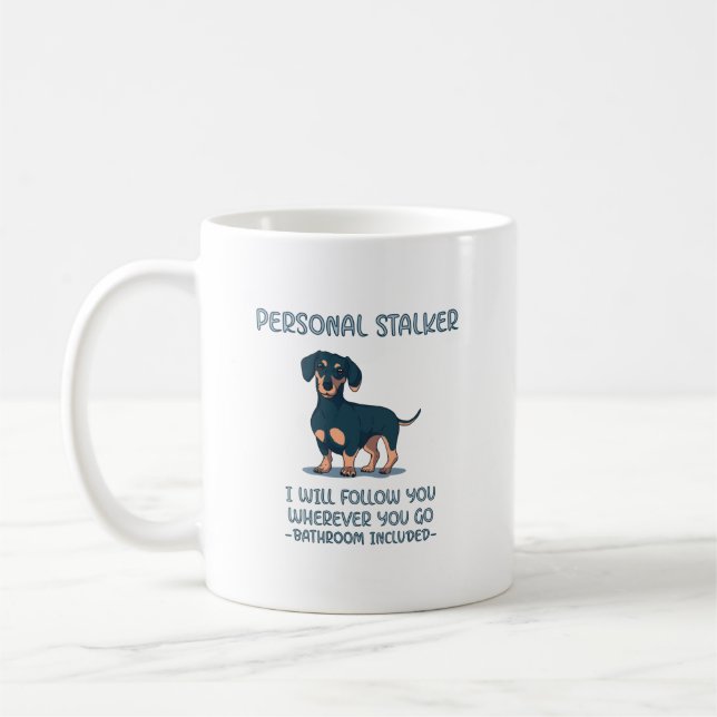 Mug Dachshund Personal Stalker (Gauche)