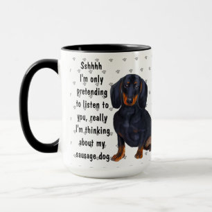 Mug Dachshund Saucisse Chien Chien Aimer Thé de café P