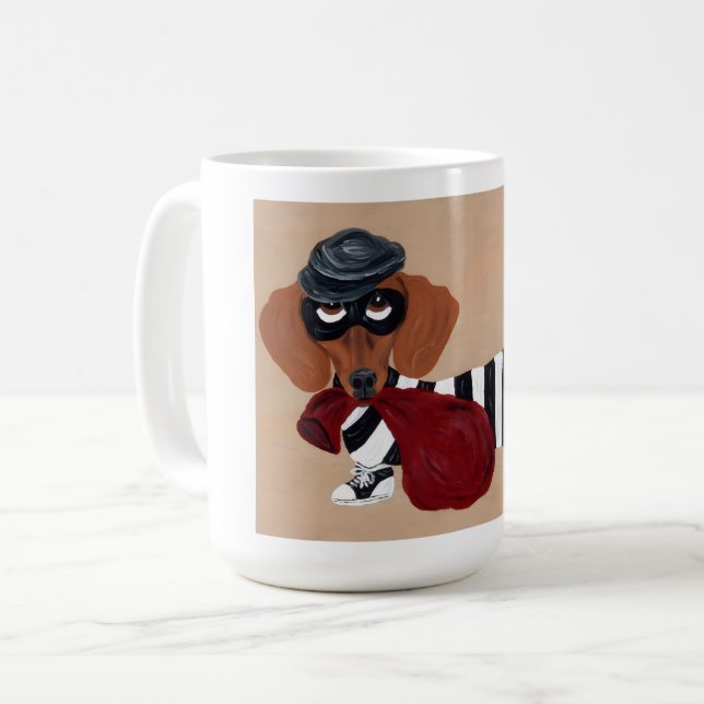 Mug Dachshund Treat Thief Burglar (Devant gauche)
