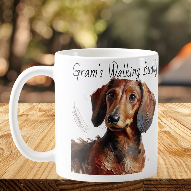 Mug Dachshunds/ Le compagnon de marche de Gram Moderne (Créateur téléchargé)