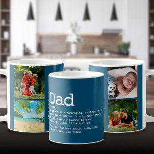 Mug Dad Définition 4 Collage de photos Fête des pères