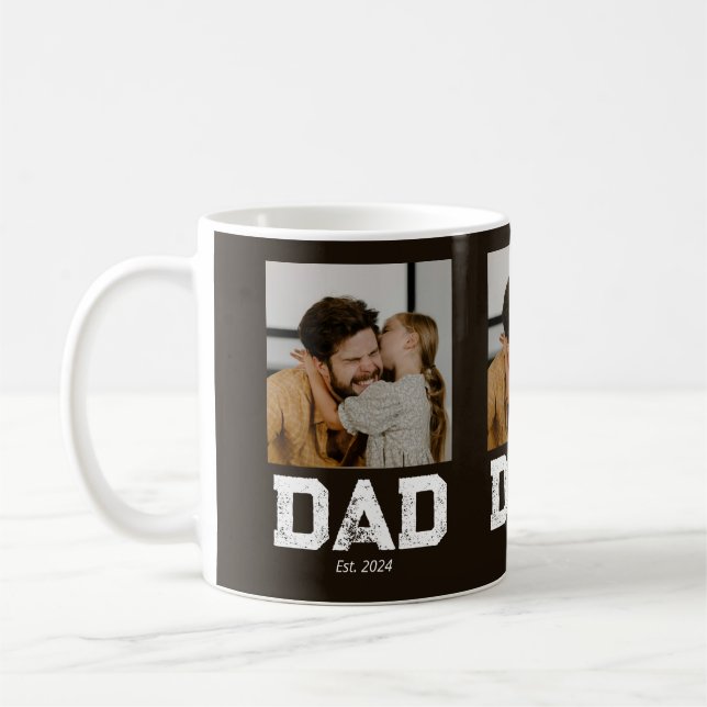 Mug Dad Established Bold Dad Black 3 Photo (Gauche)