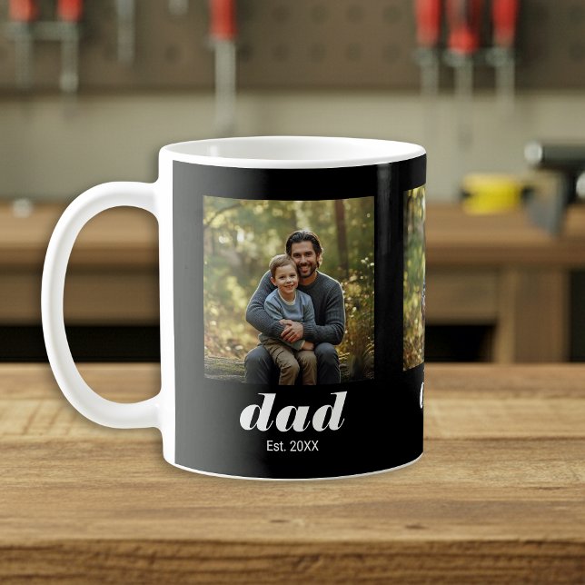 Mug Dad Established Modern 3 Photo (Créateur téléchargé)