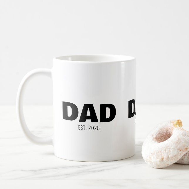 Mug Dad Established New Dad Gift (Avec donut)