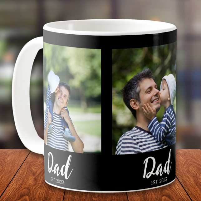 Mug Dad Established Script Black 3 Photo (Créateur téléchargé)