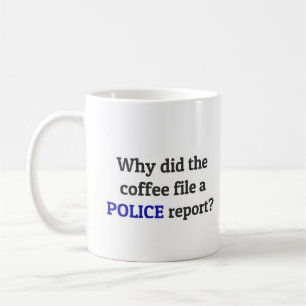 Mug DAD JOKE : Pourquoi le café a-t-il déposé un ra