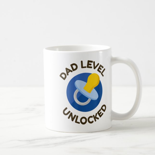 Mug Dad Level Unlocked New Daddy Gifting Ideas  (Droite)