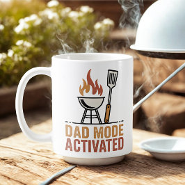 Mug Dad Mode Activated | Fatherhood Humor Design  