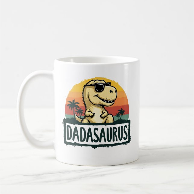 Mug Dadasaurus Dinosaur Papa Dada Saurus Fête des père (Gauche)