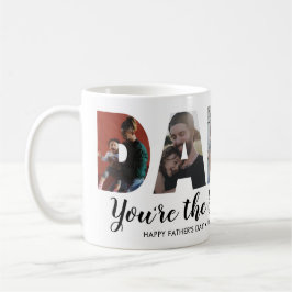 Mug DADDY 5 photo moderne Meilleur papa Fête des pères
