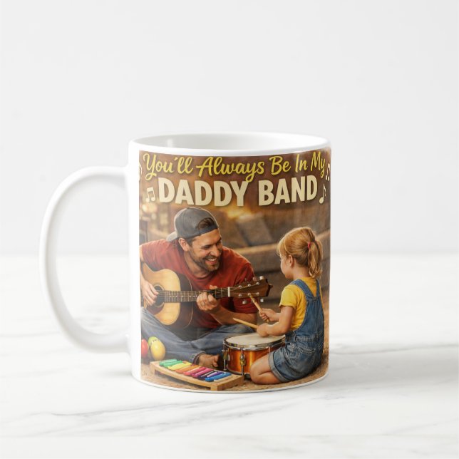 Mug Daddy Band Adorable Greeting Card Kaffeetasse (Links)