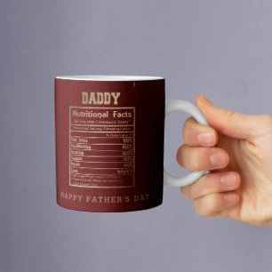 Mug Daddy Informations nutritionnelles Fête des pères 