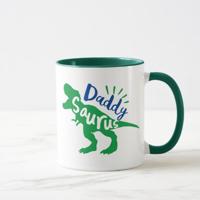 Mug Daddy Saurus T-Rex Silhouette (Droite)