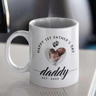 Mug Daddy Script Happy First Fête des pères Heart Phot