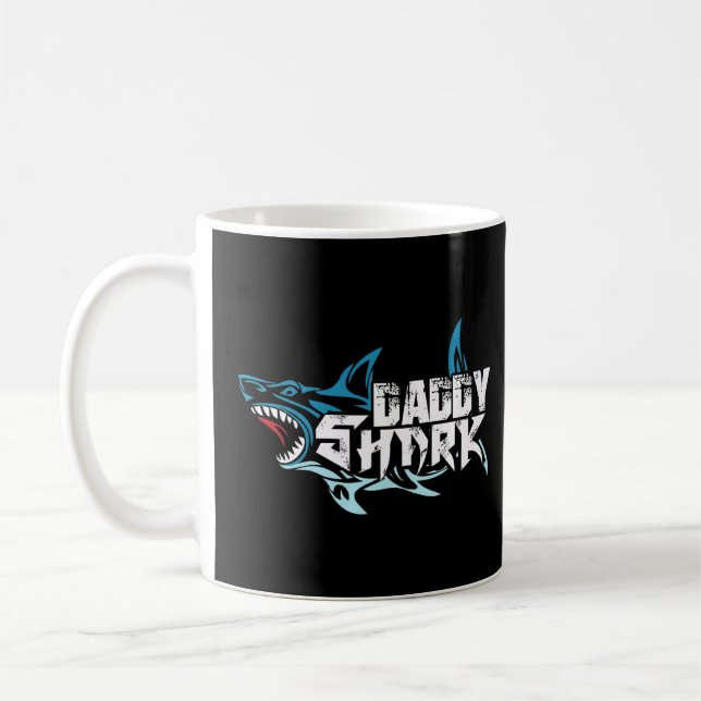 Mug Daddy Shark Diver Surfer Océan sous-marin Monde Se (Gauche)