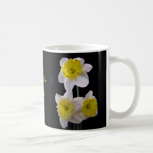 Mug Daffodique jaune et blanc (Droite)