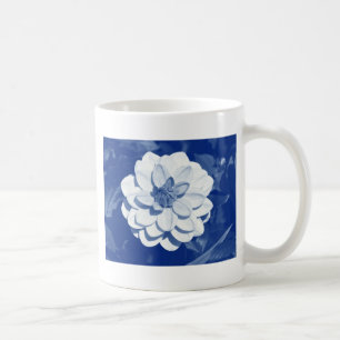 Mug Dahlia - Cyanotype numérique