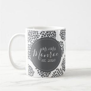 Mug Dahlias Nom et photo personnalisés
