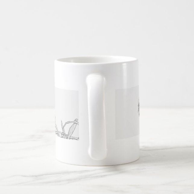 Mug d'aigle ACCUEIL Seconde Nature B+W Plumes (Poignée)