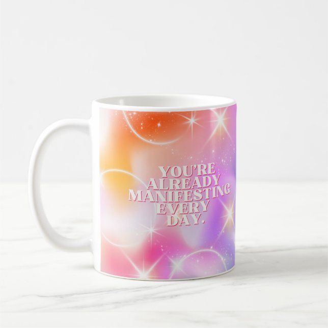 Mug Daily Affirmation, Law of Attraction, Motivational (Gauche)