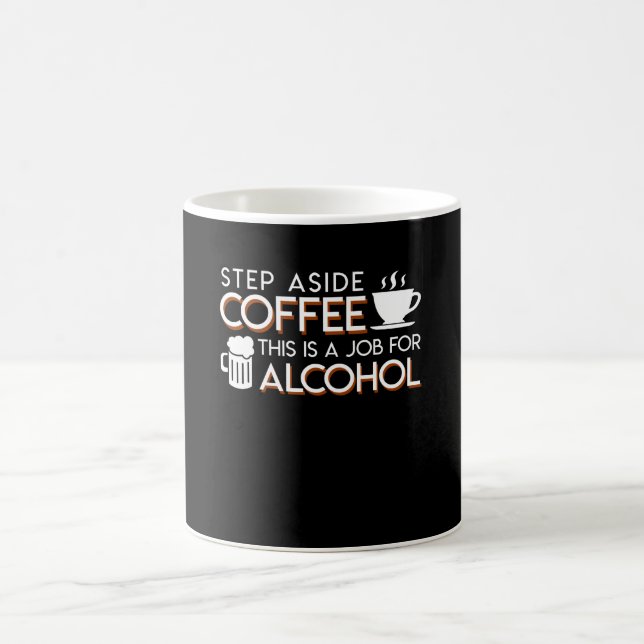 Mug D'alcool d'amant d'étape le café de côté ceci est (Centre)