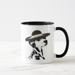 Mug Dalmatie et Casquette noir émaillé