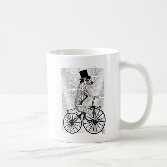 Mug Dalmatien à vélo (Droite)