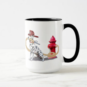 MUG DALMATIEN DE LUTTE CONTRE L'INCENDIE
