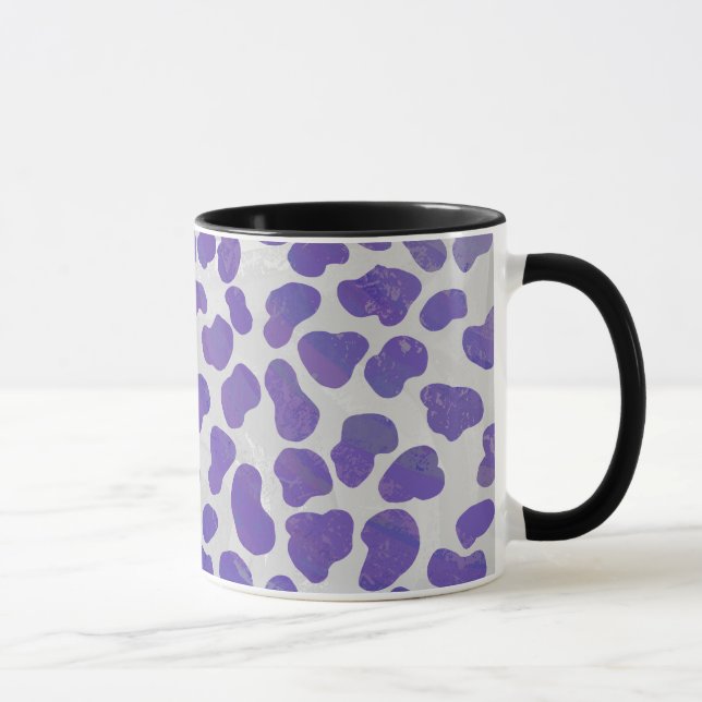 Mug Dalmatien Imprimé Violet et Blanc (Droite)