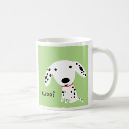 Mug Dalmatien Woof | Chien chiot mignon