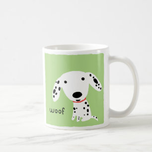 Mug Dalmatien Woof Chien chiot mignon