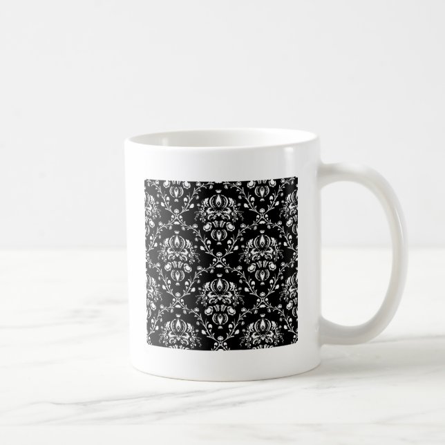 Mug Damas noir et blanc (Droite)