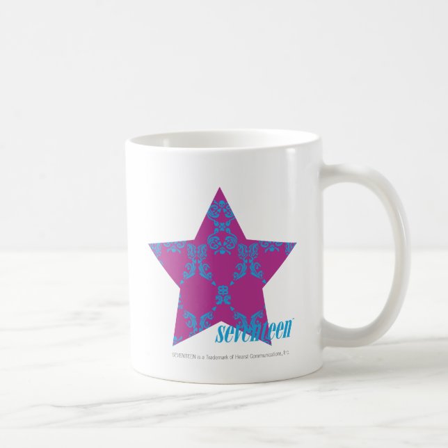 Mug Damask Aqua-Purple 3 (Droite)